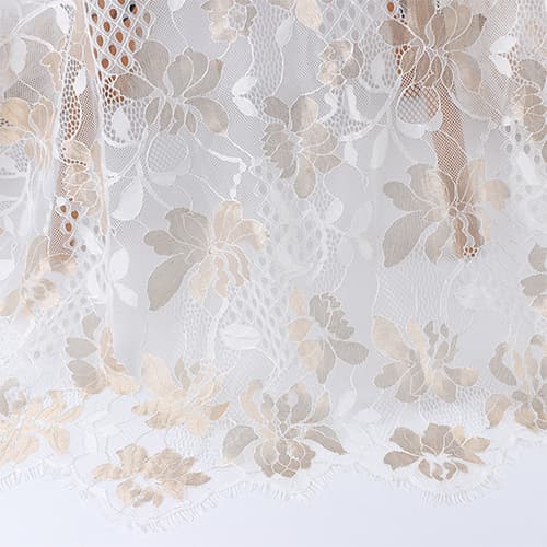 Where can Glitter Lace Fabric be used?