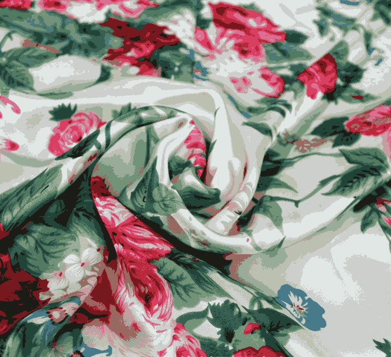 Satin Silk Digital Print Fabric