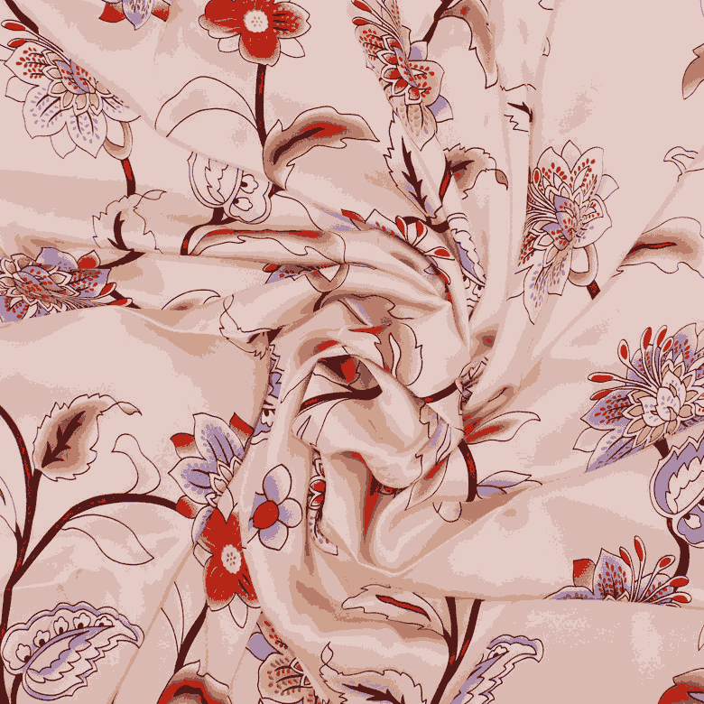 Satin Silk Digital Print Fabric