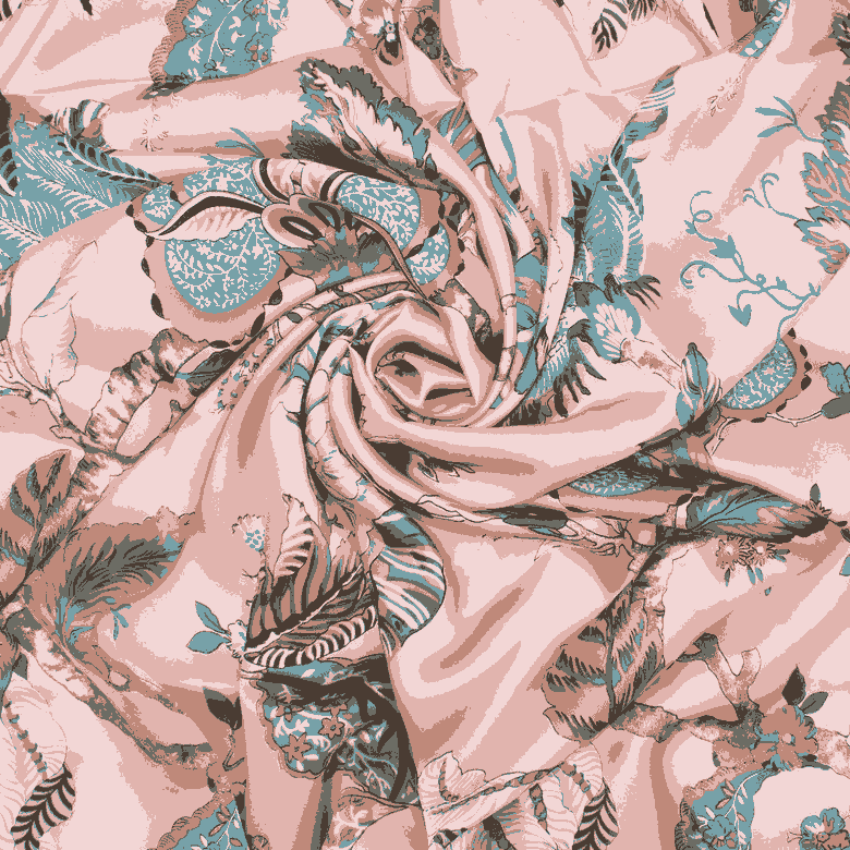 Satin Silk Digital Print Fabric